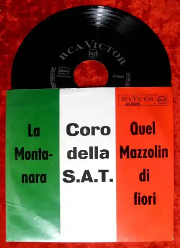 Single Coro della S.A.T.: La Montanara (RCA 47-9455) D