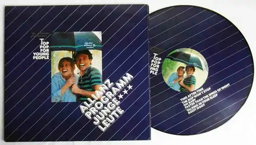 LP Picture Disc Top Pop for Young People Allianz Programm für junge Leute 1984