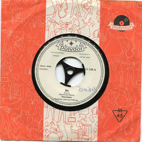 Single Gina Dobra: Du (Polydor 52 248) D Promo