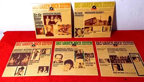 5 Langspielplatten der Polydor Serie "Das waren noch Zeiten"
