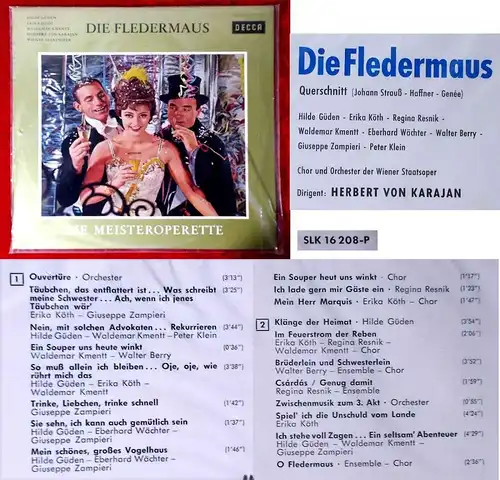 LP Die Fledermaus (Telefunken SLK 16 208-P) D