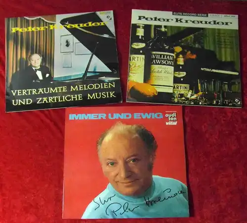 3 Langspielplatten Peter Kreuder - Vinylsammlung -