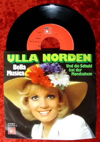 Single Ulla Norden: Bella Musica (BASF 06 12743-3) D 1976