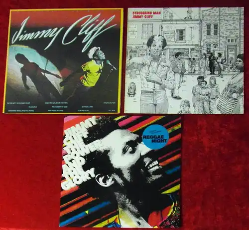 3 Langspielplatten JIMMY CLIFF - Vinylsammlung -