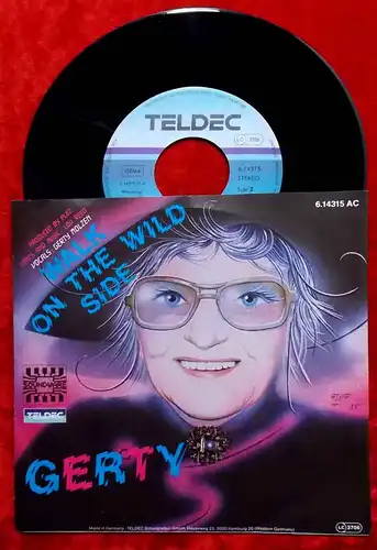 Single Gerty Molzen: Walk on the wild Side (Teldec 614315 AC) D 1985