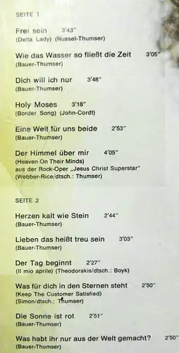LP Su Kramer: Frei sein (Telefunken SLE 14 624-P) D