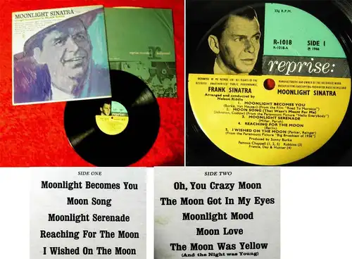LP Frank Sinatra: Moonlight Sinatra (Reprise R-1018) UK 1966