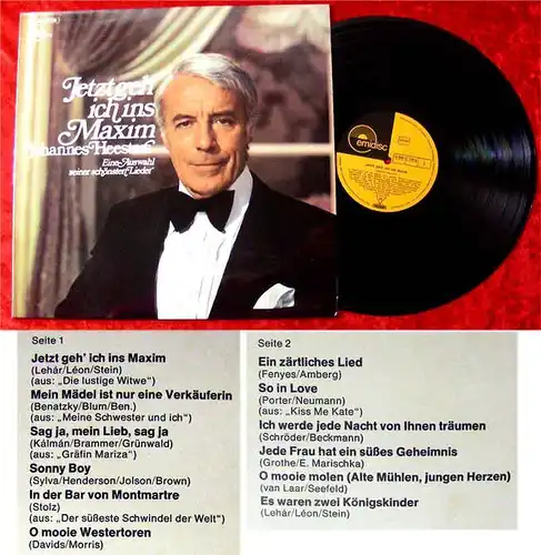 LP Johannes Heesters: Jetzt geh ich ins Maxim