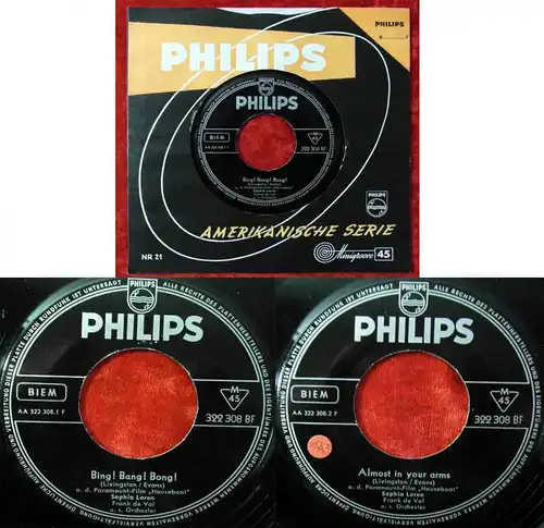 Single Sophia Loren: Bing Bang Bong (Philips 322 308 BF) D