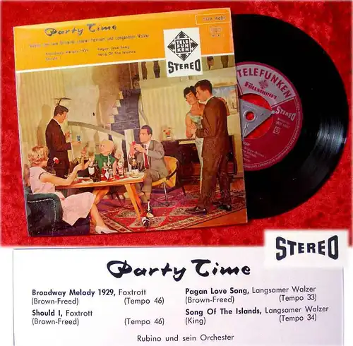 EP Rubino: Party Time (STEREO) (Telefunken) D