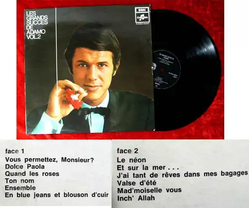 LP Adamo: Les Grands Succes de Adamo Vol. 2 (Columbia 5C 054-23093) NL