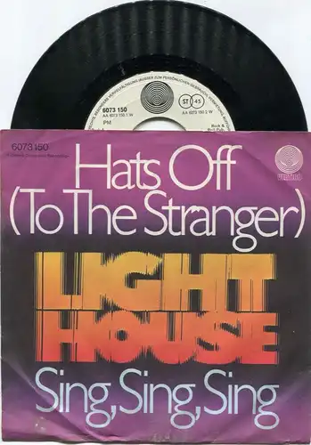 Single Lighthouse: Hats Off (To The Stranger) (Vertigo 6073 150) Swirl Label D71