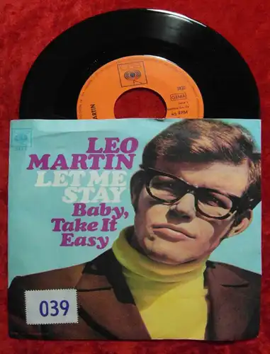 Single Leo Martin: Let me Stay (CBS 3420) D
