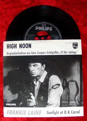 Single Frankie Laine High Noon Gary Cooper Cover 12 Uhr