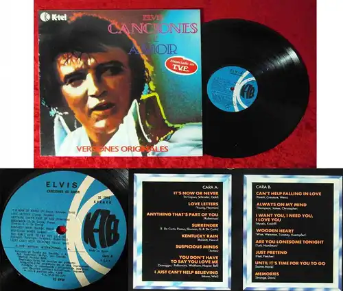 LP Elvis Presley: Canciones De Amor - Versiones Originales (K-Tel SL-1016) Spain