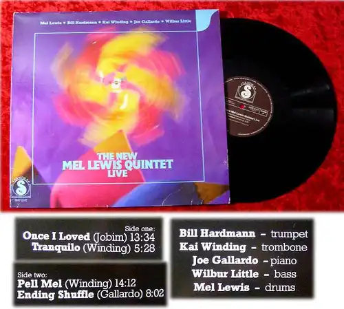 LP New Mel Lewis Quintet Live 1980