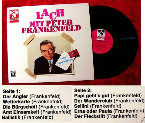 LP Peter Frankenfeld & Lonny Kellner: Lach mit (Hör Zu SHZE 337) D