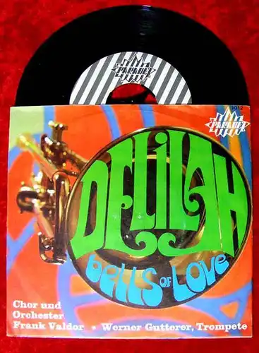 Single Frank Valdor & Werner Gutterer, Trompete: Delilah / Bells of Love (Rar)