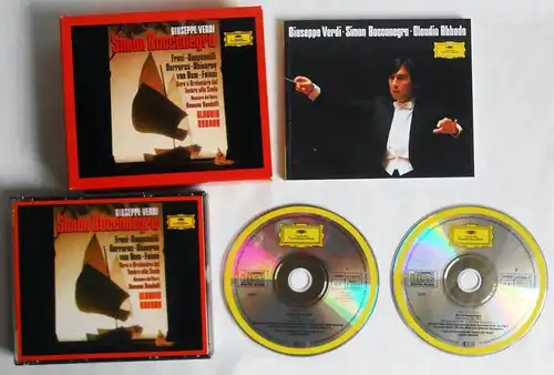 2CD Box Verdi: Simon Bocconegro (DGG) 1977 Claudio Abbado Mirella Freni