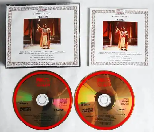 2CD Box  Apolloni: L`Ebreo (1989) - Simone Alaimo Fernanda Costa