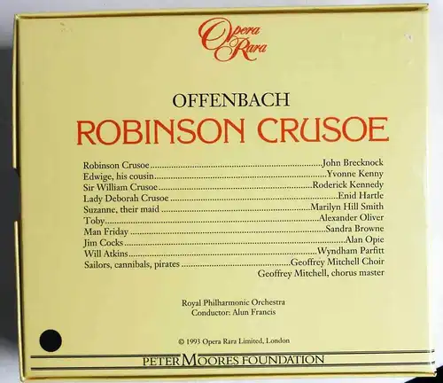 3CD Box  Offenbach: Robinson Crusoe (Opera Rara) 1993