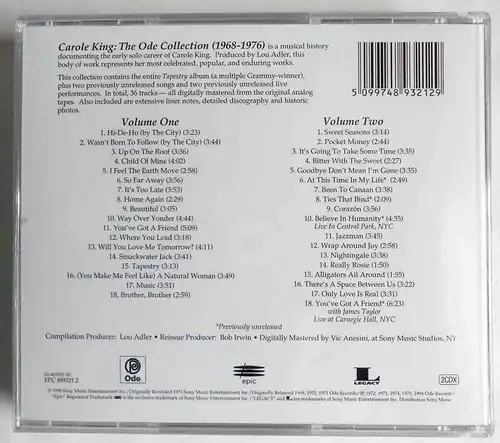 2CD Box Carole King: The Ode Collection 1968 - 1976 (Epic)