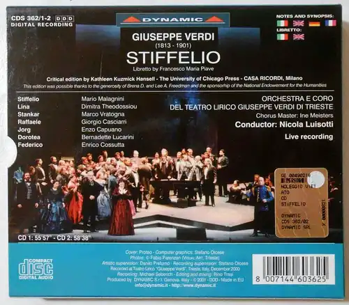 2CD Box Verdi: Stiffelio - Malagnini Theodossiou.....