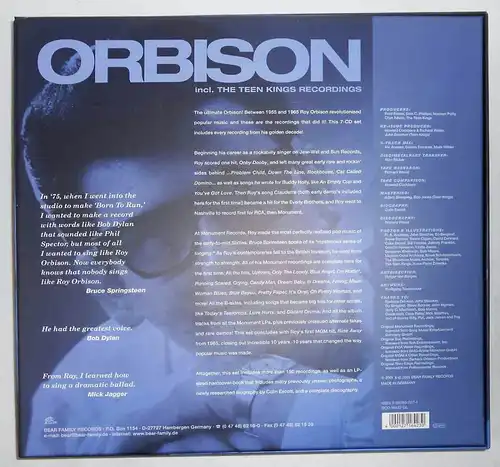7 CD Box Roy Orbison: Orbison 1955 - 1965  (Bear Family) 2001
