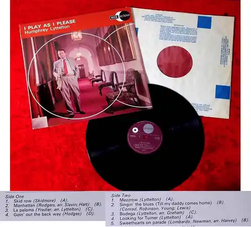 LP Humphrey Lyttelton: I Play As I Please (Decca Eclipse ECS 2009) UK 1969