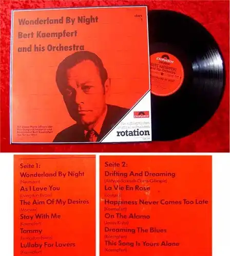 LP Bert Kaempfert Wonderland by Night Polydor Rotation
