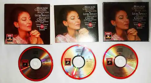 3CD Box Maria Callas: Cavalleria Rusticana / Pagliacci (EMI) 1987