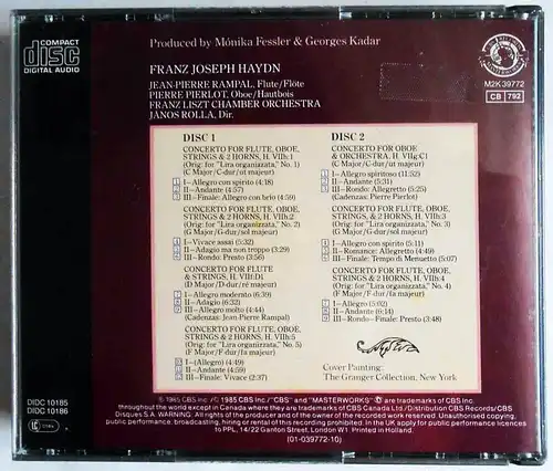 2CD Box Haydn - Rampal Liszt Chamber Orchestra (CBS)  1985