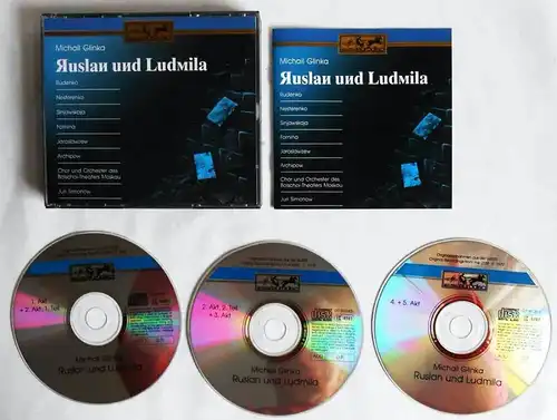 3CD Box Glinka: Ruslan und Ludmila (BMG) 1990