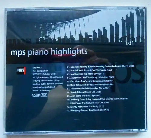 2 CD´s  MPS Piano Highlights   - Sammlung -