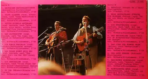 LP Hein & Oss: Deutsche Lieder 1848/49 (Songbird 1C 062-31 126) D 1974