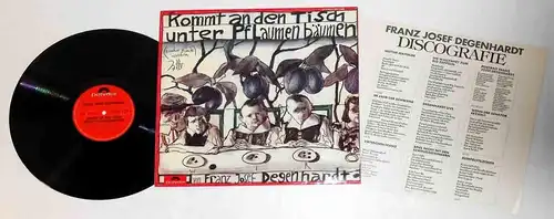 LP Franz Josef Degenhardt: Kommt an den Tisch unter Pflaumenbäumen (Polydor)