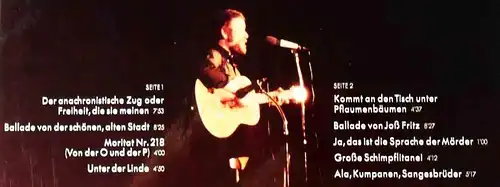 LP Franz Josef Degenhardt: Kommt an den Tisch unter Pflaumenbäumen (Polydor)