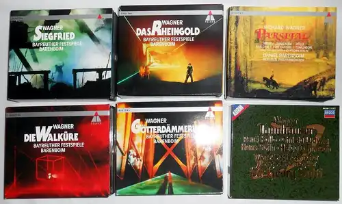 6 CD Boxen Richard Wagner (Teldec) - Sammlung -