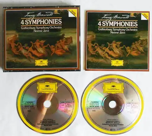 2CD Box Franz Berwald: 4 Symphonies (DGG) Neeme Järvi