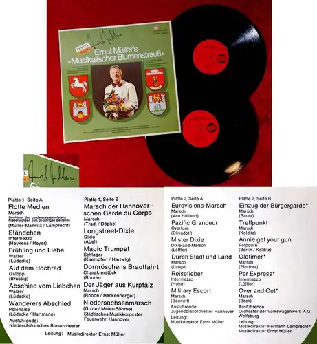 2LP Ernst Müller: Musikalischer Blumenstrauß (LP ) Signiert D 1978