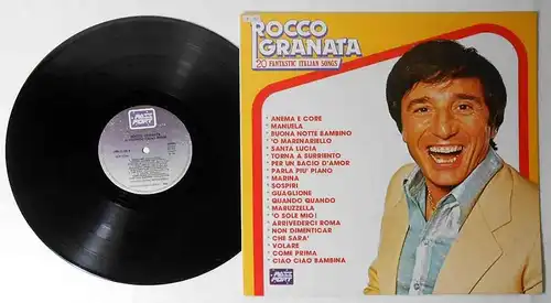 LP Rocco Granata: 20 Fantastic Italian Songs (Passport) Italy 1981