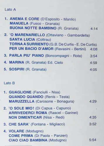 LP Rocco Granata: 20 Fantastic Italian Songs (Passport) Italy 1981