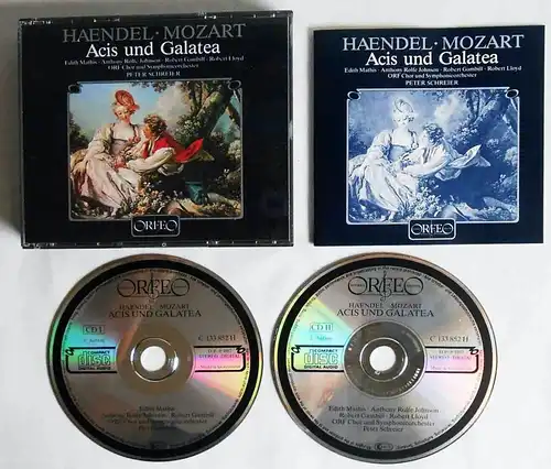2CD Box Händel - Mozart - Acis & Galatea (Orfeo) Edith Mathis Peter Schreier