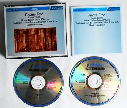 2CD Box Puccini: Tosca - Renata Tebaldi Richard Tucker Leonard Warren