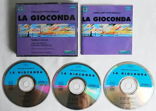3CD Box Ponchielli: La Gioconda - Maria Callas (Fonit Cetra)