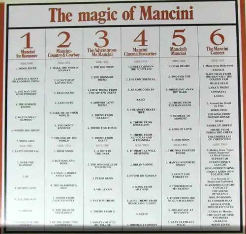 6LP Box Henry Mancini: The Magic Of Mancini (World ) UK