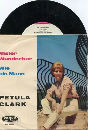 Single Petula Clark: Mister Wunderbar (Vogue DV 14218) D 1964