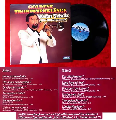 LP Walter Scholz: Goldene Trompetenklänge (Teldec 626075 AF) D 1985