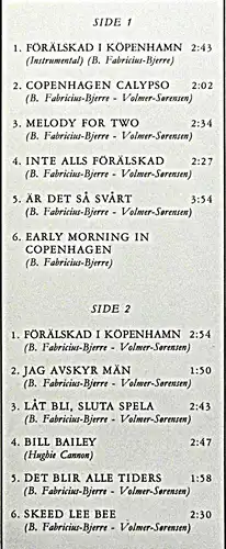 LP Siw Malmkvist & Henning Moritzen: Föralskad I Köpenhamn (Metronome 15051) DK