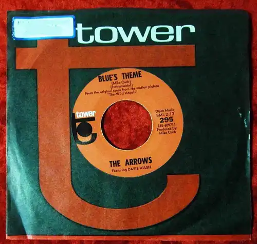 Single Arrows: Blues Theme from "Wild Angels" (Tower 295) US